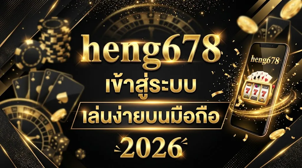 heng678 เข้าสู่ระบบ เล่นง่ายบนมือถือ 2026